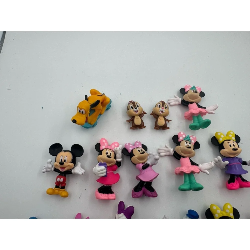 Lot Of 15 Disney Mickey, Minnie, Donald, Daisy Figures Cake Toppers Toys